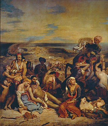Eugène Delacroix, Scènes des massacres de Scio, 1824